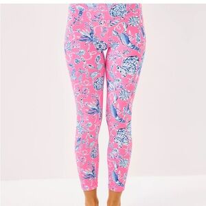 Lilly Pulitzer Weekender Luxletic High Rise Midi 24”Leggings-Rousseau Pink NWT